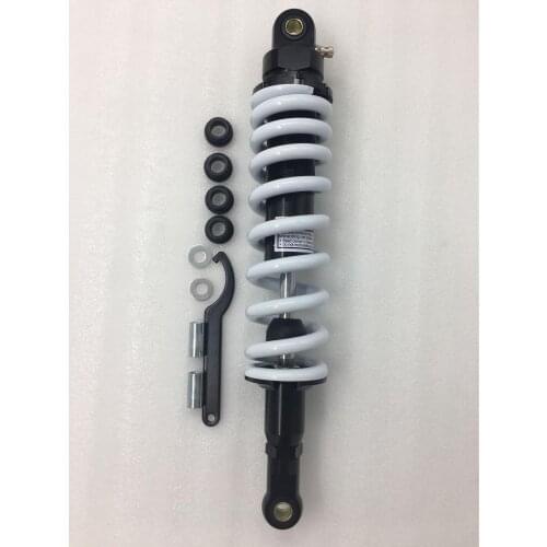 1pcs 900lbs 400mm 430mm Rear Shock Absorber 12mm Spring Shock Suspension for ATV DIRT BICYCLE PIT TRACK Black + White