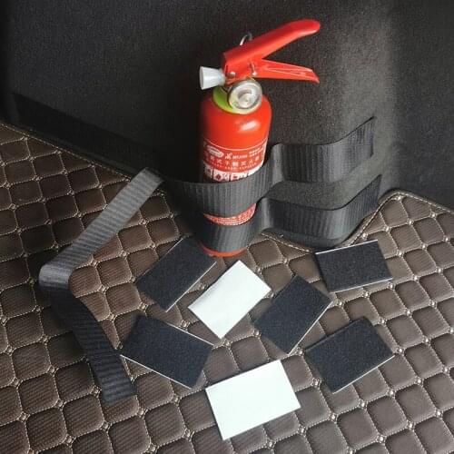 10 pcs Car Trunk Storager Vehicle SUV Rear Rack Car Tail Box Fire Extinguisher Fixing Belt Strap Car Stickers Car Accessories