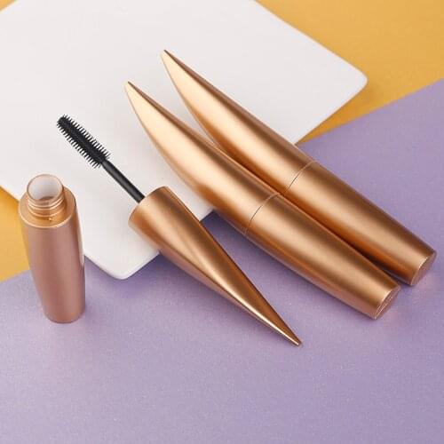 15ml DIY Empty Refillable Matte Gold Mascara Tubes Liquid Eyelash Cream Vial Bottle Travel Portable Beauty Cosmetics Containers