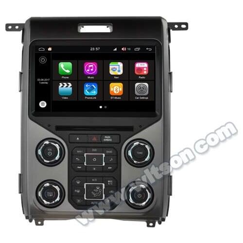 9" Android 8.0 Oreo OS Car DVD Multimedia GPS Radio for Ford F150 2013-2015 (Manual Air Version) with Optional Car Play Function