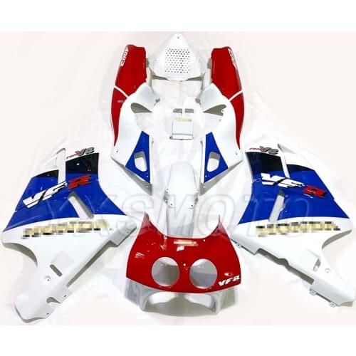 Brand new Handmade plastic fairing kit for Honda VFR400 VFR 400 30V4 blue red white bodywork fairings VFR 400 30 issues