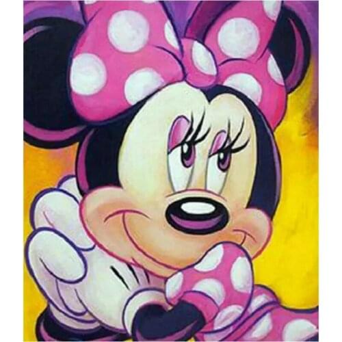 Disney Full Square Drill 5D DIY Diamond Painting "Cartoon Mickey Mouse" 3D Rhinestone Embroidery Cross Stitch 5D Home Decor Gift