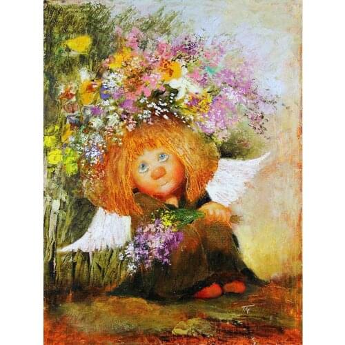 Diamond Painting Angel Diamond Embroidery Full Pack 5D DIY Diamond Mosaic Kits Decor 3D Rhinestones Needlework Gift