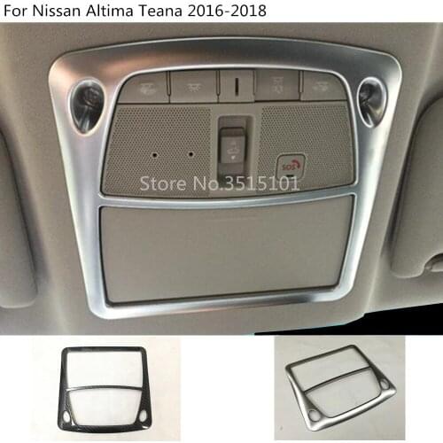 Car cover stick front head read reading switch light lamp frame trim 1pcs For Nissan Altima Teana 2016 2017 2018
