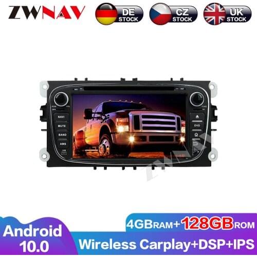 4+128GB Android 10 screen Car Multimedia DVD Player for Ford black Mondeo 2008-2011 GPS Navi Auto Audio Radio Stereo Head unit