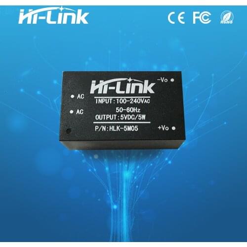 Free shipping 2pcs/lot 220v 5V/ 1A AC DC isolated switching step down power supply module AC DC converter