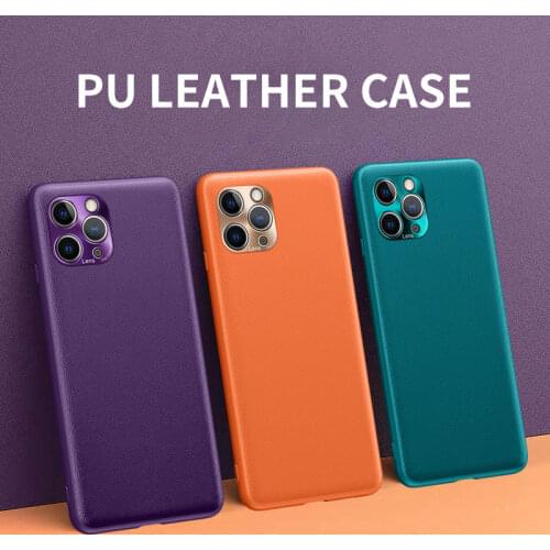 Luxury Original Camera Lens Protection Shockproof Silicone PU Leather Phone Case For iPhone 11 Pro Max X XS Max XR Back Cover