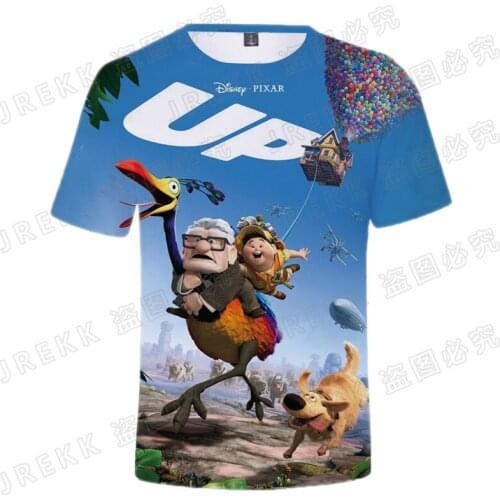 3D Print Up Cartoon Anime Clothes For Children Summer Fashion Disney Movie Men T Shirt Streetwear Woman Tee Tops