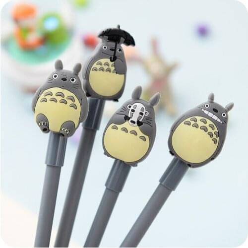 Jonvon Satone 40 Pcs Kawaii Totoro Gel Ink Pen Stationary 0.38mm Pens For Writing Office School Supplies Kawaii Stationery Items