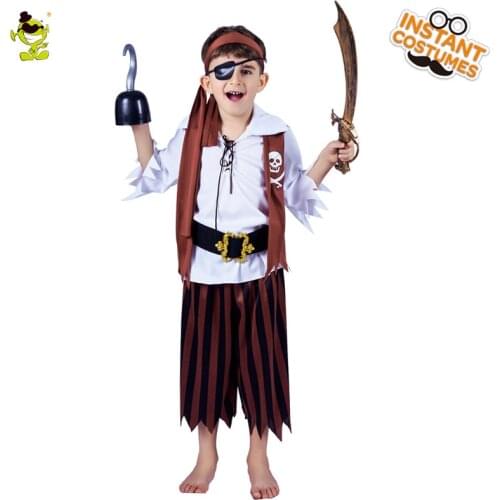 Halloween Pirate Cosplay Costumes For Children Boys Party Pirate Halloween Costume for Kids Pirate Costume