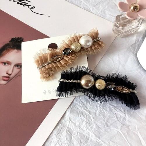 Fashion Rhinestone Hairpins Hair Accessories for Women Girls Spring clips Hair Clips Elegant lady Hair Clips Barrette Headwear