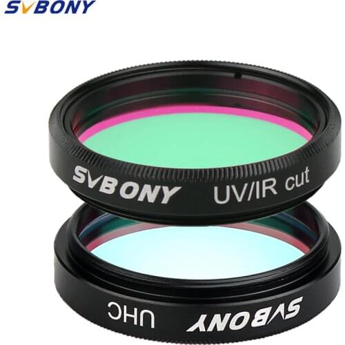 SVBONY 1.25'' UHC +UV-IR 1/2pcs Elimination of light pollution filters for Astronomy Telescope Eyepiece Observation of Deep Sky