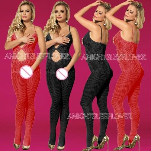 Porn Sexy Bodystocking Women Sex Erotic Bodysuit underwear Hot abydoll Costumes Open Crotch Plus Size