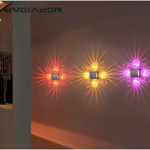 Lights-Lighting Novelty Wall Lamp Creative Indoor Light Wall 3W Colorful Home Decoration Light KTV Bar Sconce Light Modern