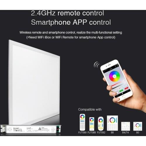 Miboxer FUTL01 40W RGB+CCT led Panel Light 2.4G Wireless remote control Smartphone APP control