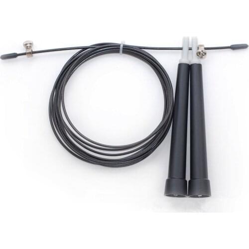 Ultra Speed Skip Adjustable Cable Jump Rope MMA Boxing Crossfit Black