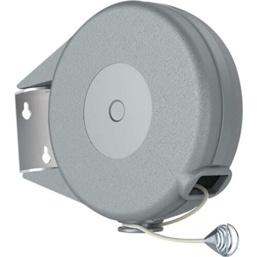 Retractable Clothesline Portable Heavy Duty Indoor Outdoor Single Clothes Drying Rack PVC Retracting Clothes Line