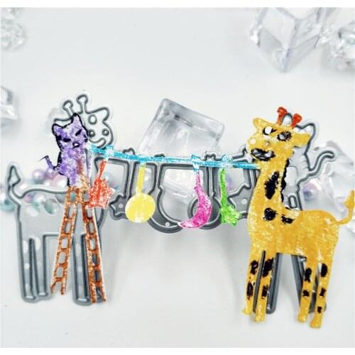 Die Cutting dies Giraffe lantern metal craft paper die Scrapbooking/DIY Embossing mould Easter New Year