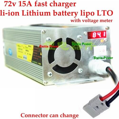 72v 15A charger 72V 10A 10A 15A adjustable current smart for 24S 87.6v lifepo4 20S 84V Li ion 30S 84V LTO lead acid battery