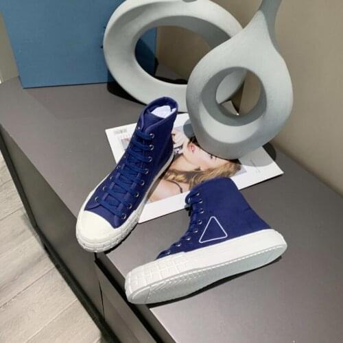 Womens Canvas Shoes High Top Casual Shoes Mixed Colors White Thick Sole Lace Up Female Leisure Shoe Luxury Brand New Woman Shoe