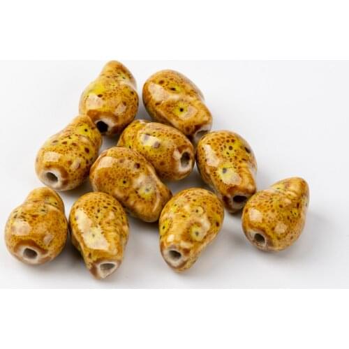 16# 20pcs Skull Shape Quality Ceramic beads DIY round Unique Ceramics Beads Wholesale #A426C