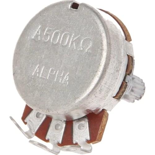 A500K OHM Audio POTS Potentiometer 24mm Base Replace for Electric Guitar