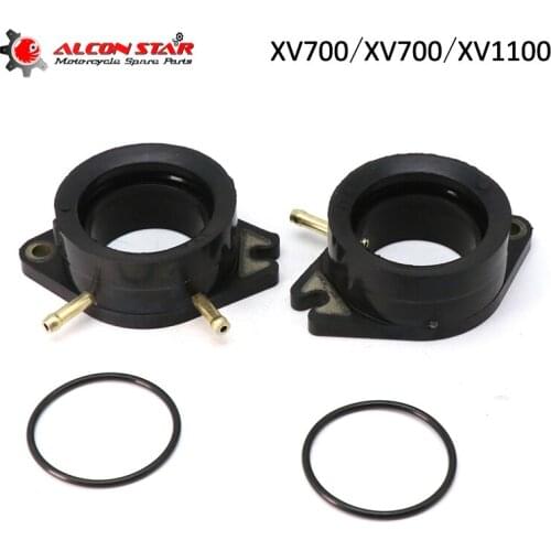 Alconstar- Motorcycle Carburetor Interface Adapters Intake Manifold Cylinder Head For Yamaha Virago XV700 XV750 XV920 XV1100
