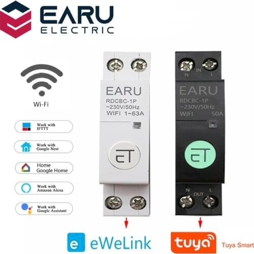 WIFI Circuit Breaker Smart Time Timer Relay Switch Voice Remote Control Tuya eWeLink APP Smart Home for Amazon Alexa Google Home