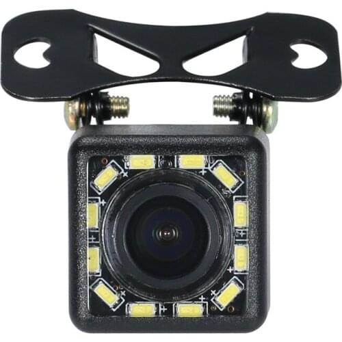 Car Square Head 12 Lights Car Camera Night Vision HD Camera Special CCD Camera Special Shell