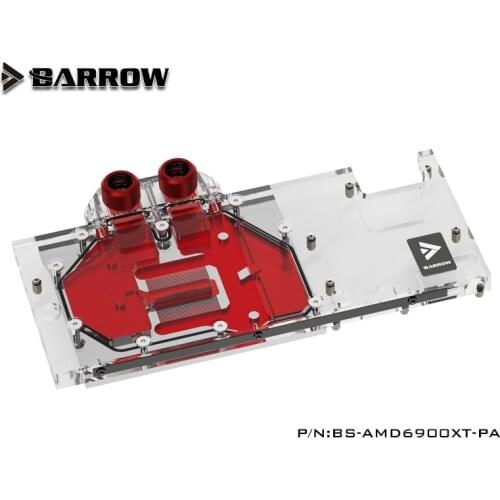 BARROW 6900 GPU water cooling block, full coverage for AMD winner Edition MSI Sapphire RX 6900 6800 XT,BS-AMD6900XT-PA cooler