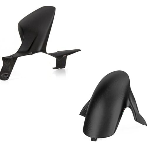 Carbon Fiber Front Rear Motorcycle Splash Guard Rear Mudguard Mud Cover Sand For Ducati Panigale V4 2018 2019