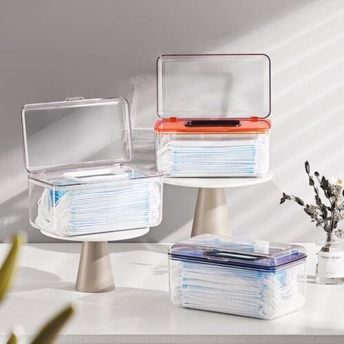 Tissue Storage Case Reusable Space Saving Waterproof With Lid Desktop Paper Holder Rectangular Napkin Cover Case for Home