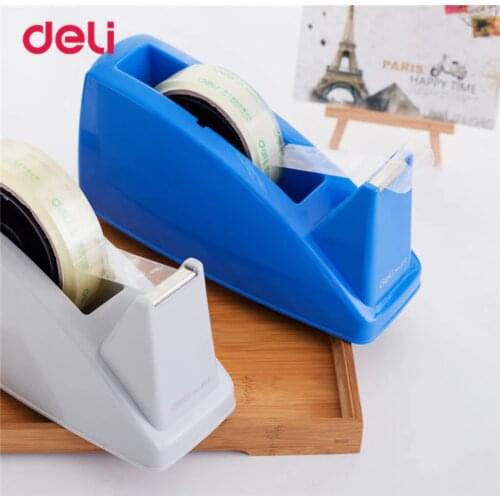 Deli 1pcs Practical Plastic Adhesive Tape cutter tape Dispenser Office Desktop carton supplies Tape Cutter size 24mm
