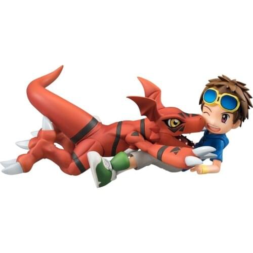 Digimon Adventure 3 Guilmon Matsuda Takato Set Japan Anime Action Figures Collection Model Toys Ornaments Gifts for Boys Girls