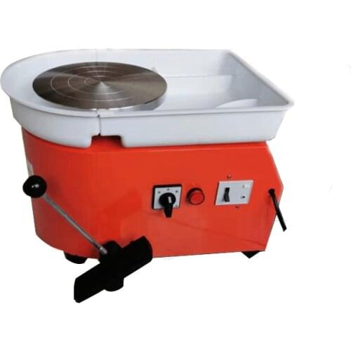 Mini Electric Wheel Pottery Wire Drawing Machine DIY Small Pottery Plate Crafts Machine Clay Plastic Crafts Forming Tools