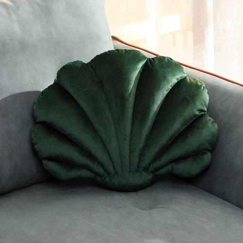 Sea Shell Plush Back Seat Cushion Office Home Chairs Message Pillow Chair Cushions Home Decor