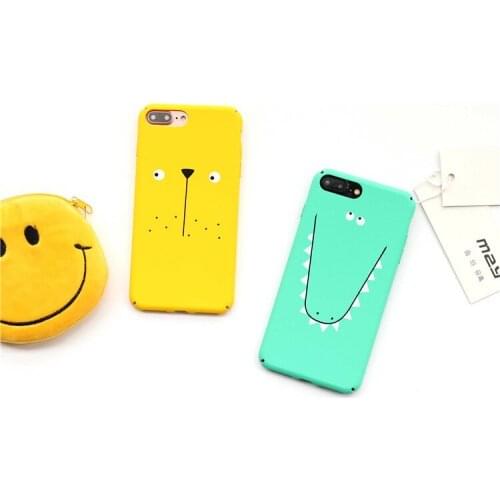 Cartoon Cases For iPhone 7 6 6S 8 Phone Case Cute Funny Animal Abstract Matte Hard Covers For iPhone 6 7 8Plus Coque Capa Fundas