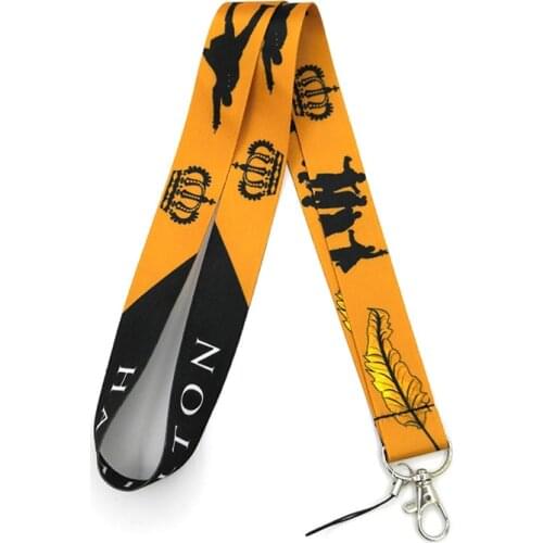 Broadway Musical Hamilton Keychain Lanyard For Keys Neck Strap ID Badge Holder Mobile Phone Straps Hang Rope Keycord Necklace