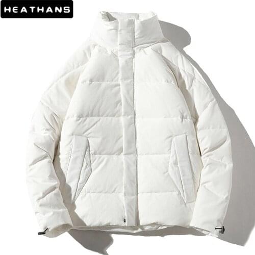 -20 Degree Winter Parkas Mens Warm Cotton Coats Jacket Male Letter Printing Parka Jackets Cotton Men Parka Thick Windproof Tops