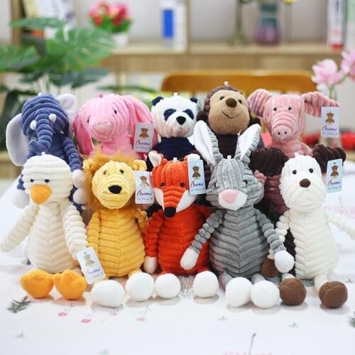 New style striped animal plush toys Creative home decoration doll catch machine doll sleeping doll good quality christmase gift