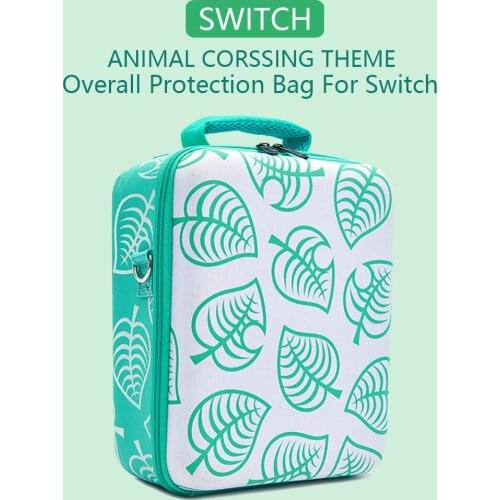 Portable Hard Shell Protective Storage Carry Bag Big Capacity Zipper Case Animal Crossing for Nintend NS Switch Console Joystick
