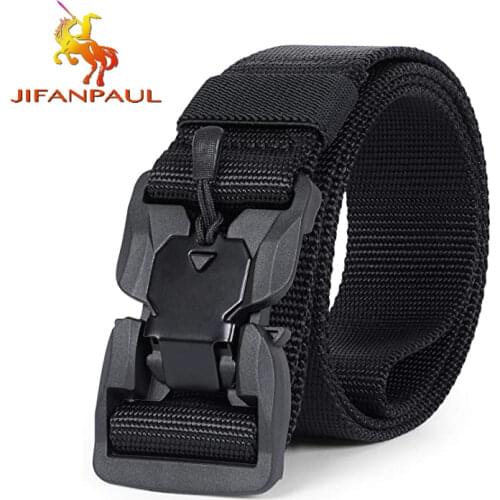 Magnet Buckle Outdoor Tactical Belt Magnetic Unisex Function Combat Survival High Quality Marine Nylon Sports Soft free shipping