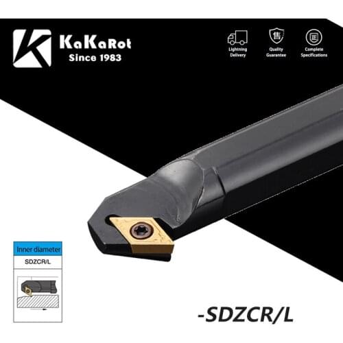 KaKarot Internal Turning Tool S10K-SDZCR07 S20R-SDZCR11 S25S-SDZCR Carbide Inserts DCMT07 DCMT1 Lathe Cutting Tool
