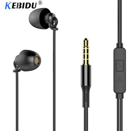 Sleeping Earphone Soft Silicone Headset 3.5mm Mobile Phone Earphone With Mic In-Ear Noise Cancelling Earphone For Xiaomi iPhone