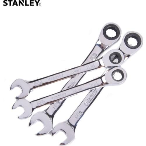 Stanley Inch 12pt. ratcheting wrench 5/16 3/8 7/16 1/2 9/16 5/8 11/16 3/4 ratchet spanner set nut spline mechanic tool box