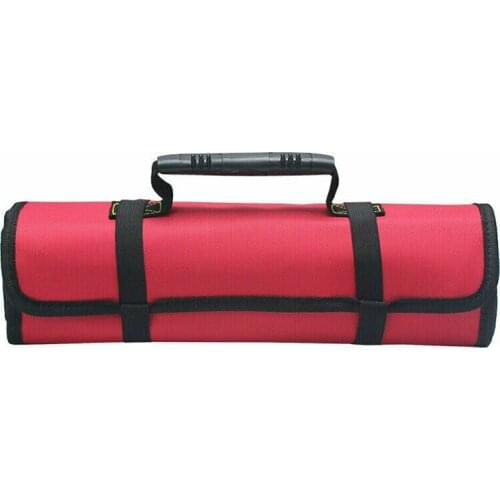 22 Pockets Wrench Tools Storage Bag Roll Up Fold Canvas Bags Multi-Purpose Tools Package for Pliers Screwdrivers Chisels