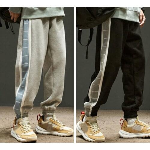 Loose Jogger Pants Men 2021 New Style Autumn Winter Elastic Waist Trendy Casual Outdoor Sweatpants Trousers Pantalons Hommes