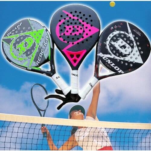 Carbon Paddle Racket Soft EVA Face Tennis Racket With Padel Racket Bag For Men Women Training Accessories On Padel Court