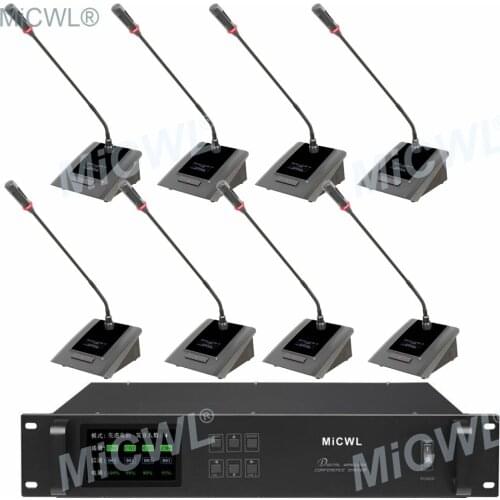 Top Quality 12 Desk Digital Wireless Audio Conference Microphone System 12 Table Gooseneck President Delegate MiCWL A10M Series