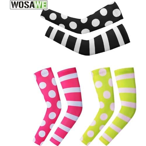 WOSAWE Breathable UV Protection Running Motorbike Arm Sleeves Fitness Basketball Sunscreen Sports Cycling Outdoor Arm Warmers